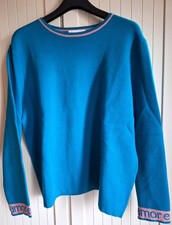 Designer Pullover Gr 48 Dunkeltürkis, HSE, Jana Ina Fashion,