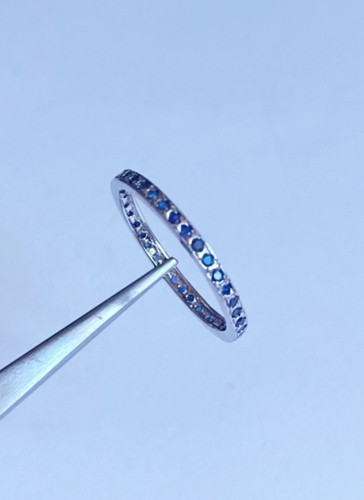 Blauer saphir eternity band - eternity,