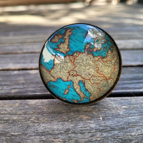 Möbelgriff vintage landkarte - möbelgriff,