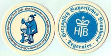 sehr schöner Bierdeckel Herzoglich Bayerisches Brauhaus Tegernsee  2  J