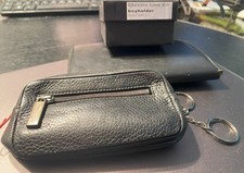 Porsche Design Keyholder-Schlüsseltasche 12x6 cm schwarzes genarbtes Leder