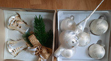 alte Glas Weihnachtskugeln Ø