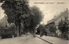 Ak Seehausen in der Altmark, Bahnstraße - 11073127