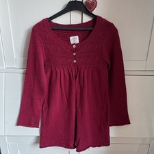 H&M Logg Strickjacke Damen Größe: S 36 Pink Dunkel Baumwollemischung