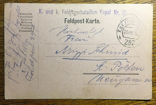österr feldpost karte - Österr., "