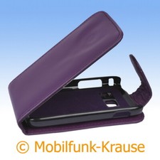 Flip Case Etui Handytasche Tasche Hülle f. Samsung Galaxy Y Duos (Violett)