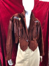 Lederjacke mit Fransen