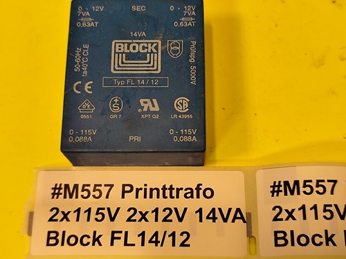 Block fl14 2x115v 2x12v - fl14/12,