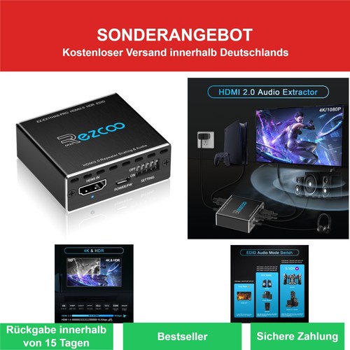 Hdmi audio extractor 4k - extractor,