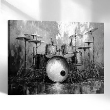 Leinwand Bild Schlagzeug Musik
