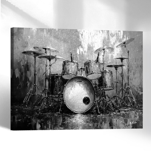 Leinwand bild schlagzeug musik - leinwand,