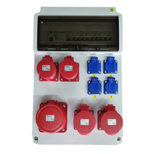 Stromverteiler  CEE 63A 2x32A