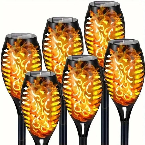 Led solar flamme fackel - led,
