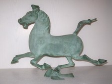 Das fliegende Pferd aus Gansu Bronze Skulptur 6kg 33x44cm