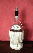 1L Glasflasche + Graskorb/GLASBALLON Weinballon Flasche Karaffe Likörflaschen