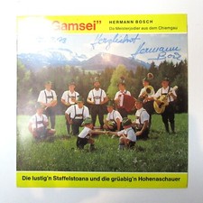 Single Schallplatte Hermann Bosch DA GAMSEI Meisterjodler Plattler signiert 1973