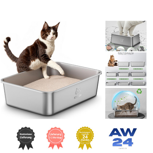 Edelstahl katzenklo xxl - edelstahl,