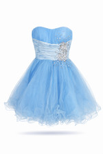Sherri Hill blau Ballkleid