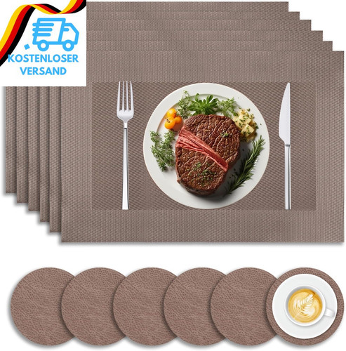 12er set tischsets - tischsets, abwaschbar