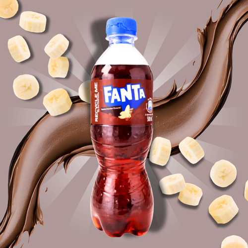 Fanta banana chocolate flavour - fanta,