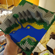 LEGO 32 x 32 Canyon mit blauem
