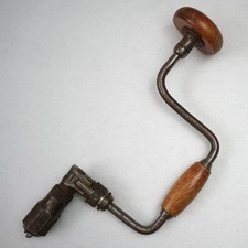 "Flott" 50er Jahre Bohrwinde mit Ratsche Handbohrer Holzbohrer Handbohrmaschine