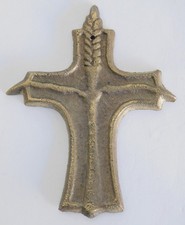 Kleines Bronze Kreuz mit Ähre