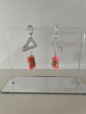 Ohrringe f. Haribo Bussi Pink* Mini  18. Geburtstag Geschenk Party Lustig Candy