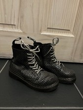 Dr Martens schwarz silber