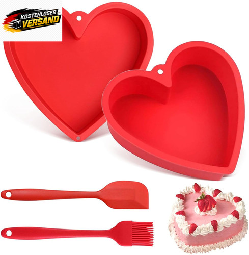 Silikon herzbackform zoll - 8,