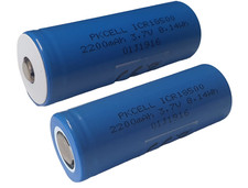 18500 Akku 3,7V 2200mAh 18x50mm wiederaufladbar Li-Ion Lithium-Ionen