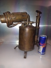 Lanz-Bulldog Heizlampe Antik Großer OPTIMUS Lötlampe Messing Lampe