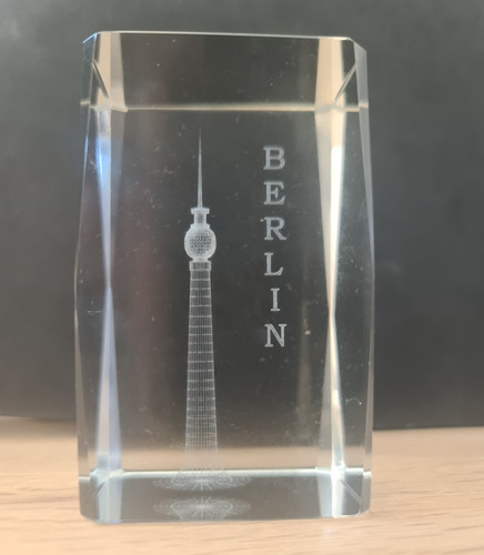 Souvenir glasblock berlin klar - glasblock,