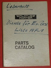 Ordner Pilatus Porter Parts Catalog PC-6 Teile Katalog Flugzeug Schweiz ~1970