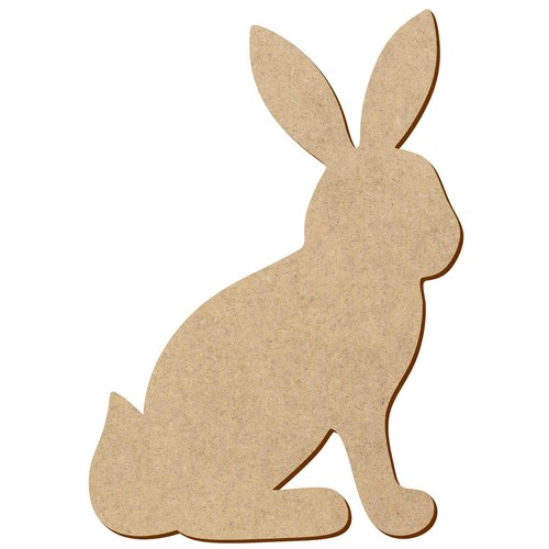 Mdf holz häschen hase - mdf,