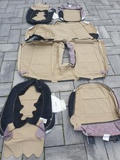 NEU LEDERSITZE MERCEDES W221 S-KLASSE SITZBEZÜGE 2010 SEAT COVERS BEIGE LEDER