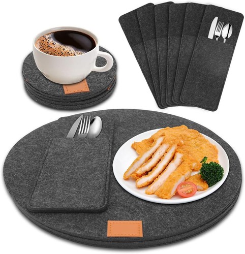 Tischset aus filz 18er - tischset, set,
