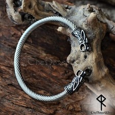 Wikinger Edelstahl Armreif