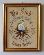 Haussegen "Wo Lieb im Hause