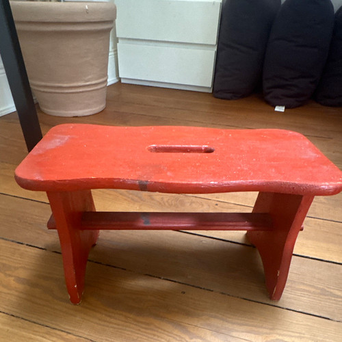 Kinder holz hocker schemel - kinder, rot