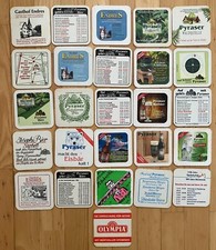 26 verschiedene Bierdeckel aus Pyras Pyraser Landbrauerei