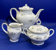 Schirnding Bavaria Kaffeekanne Zuckerdose Milchkännchen "Zur Silberhochzeit"