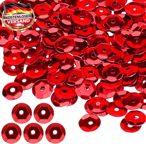 4000 rote pailletten zum - 4000,