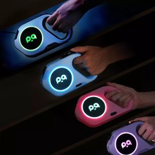 Retractable Dog Leash 5M LED Light USB Rechargeable Strong Pet Lead