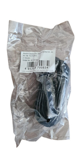 Western stecker 3m - 6/4,