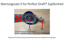 Dichtungssatz für Perfect Draft® HD3600 HD3610 HD3620 HD3720 Zapfanlage