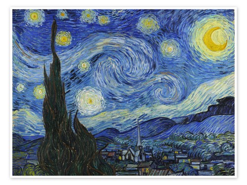 Poster sternennacht vincent - -,