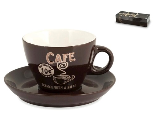 Home set cappuccino tassen - set,