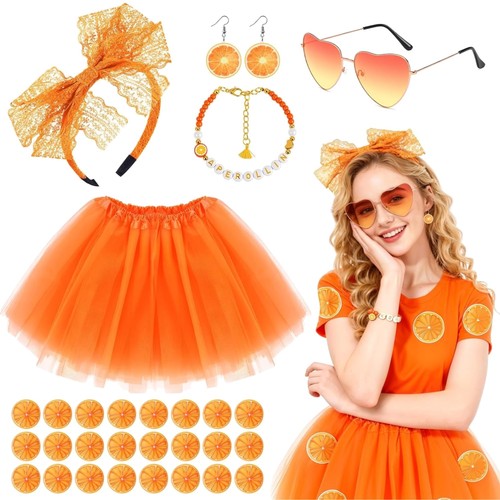 Karneval damen orange - karneval,