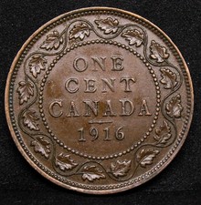 1 Cent 1916, Kanada Georg V